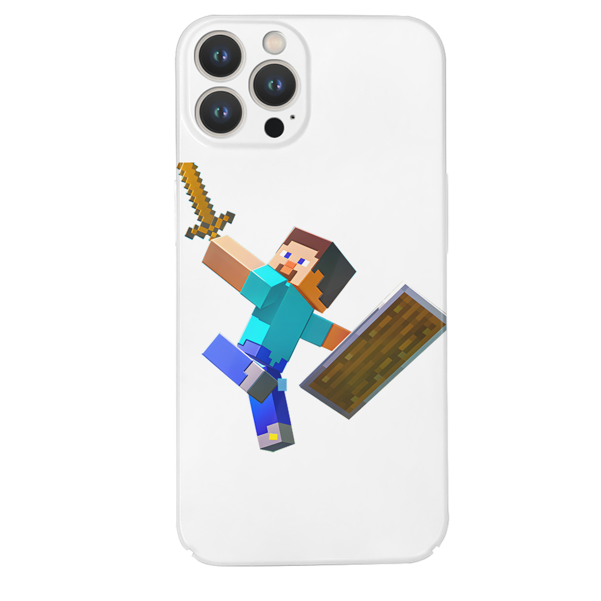 （画像用） マインクラフト ブロックの世界 Minecraft MC Block world 【iPhone 14シリーズ対応】ハードケース